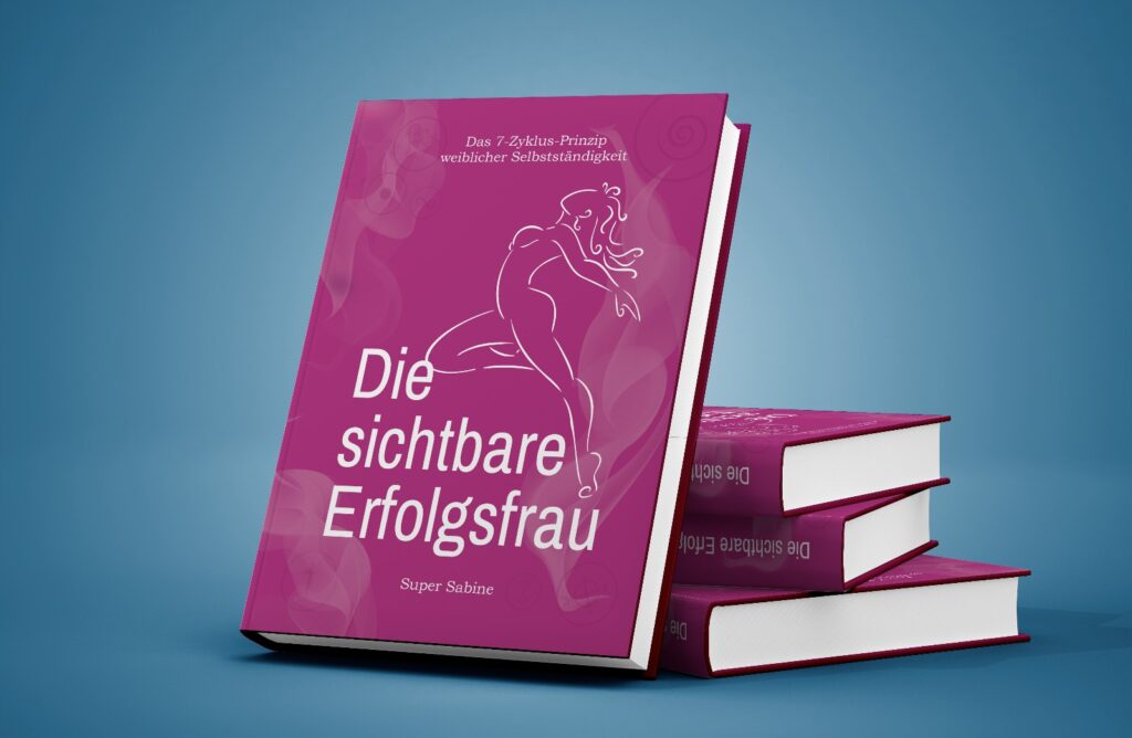 Das Foto zeigt mehrere Exemplare des Buches »Die sichtbare Erfolgsfrau« von Sabine Krink. 